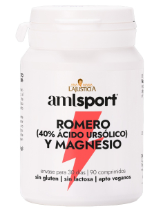AML Sport - ROMERO (40% ÁCIDO URSÓLICO) Y MAGNESIO (90 comprimidos) AMLSPORT
