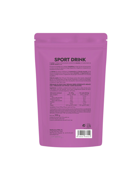 AML Sport - SPORT DRINK (900 gr) Sabor melocotón AMLSPORT