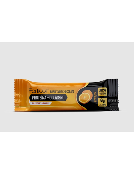 Forticoll - FORTICOLL BARRITA PROTEINA COLAGENO NARANJA 50 GRS.