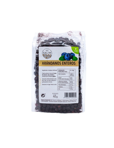 Int-Salim - ARANDANO NEGRO ENTERO LIOFILIZADO 40 GRS. INT-SALIM