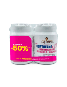 Ana María la Justicia - PACK AHORRO - TRIPTÓFANO PLUS CON ASHWAGANDHA+RHODIOLA Y MAGNESIO 2º UN. 50% DTO