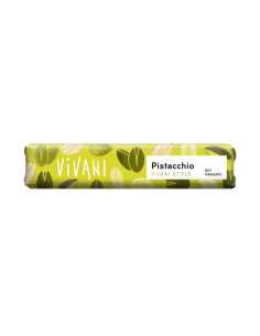Vivani Chocolat - VIVANI BARRITA DE CHOCOLOATE CON LECHE CON PISTACHO BIO 40 GR.