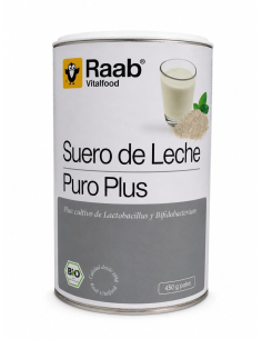 RAAB VITALFOOD - SUERO DE LECHE DULCE NATURAL POLVO BOTE 450 GRS. (BIO)