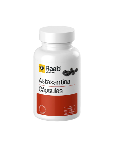 RAAB VITALFOOD - ALGAS ASTAXANTINA CAPSULAS 438 mg. BOTE 60 UDS. (CONVENCIONAL).