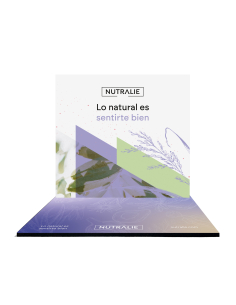 NUTRALIE - NUTRALIE CARTEL Y BASE EXPOSITOR mini PLV GLORIFIER 2025 V2