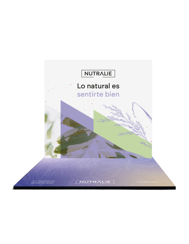 NUTRALIE - NUTRALIE CARTEL Y BASE EXPOSITOR mini PLV GLORIFIER 2025 V2
