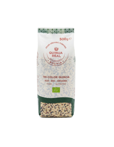 LA FINESTRA SUL CIELO - GRANO TRICOLOR DE QUINOA REAL BIO 500 GRS. 100% PLASTIC FREE QUINUA REAL