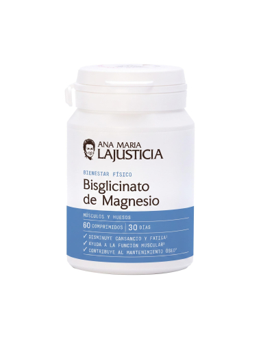 Ana María la Justicia - BISGLICINATO DE MAGNESIO 60 COMPRIMIDOS ANA MARIA LAJUSTICIA
