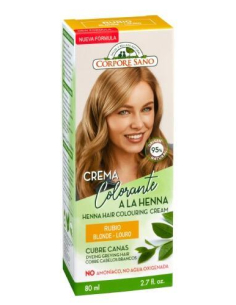 Corpore Sano - CREMA COLOR HENNA RUBIO 80 ML.
