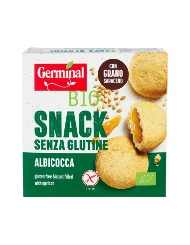 LA FINESTRA SUL CIELO - GALLETAS DE TRIGO SARRACENO RELLENAS DE ALBARICOQUE BIO SIN GLUTEN 200 GRS. GERMINAL
