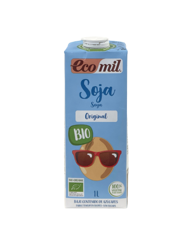 Ecomil - CAJA ECOMIL SOJA CON SIROPE DE AGAVE BIO 6 X 1 L.