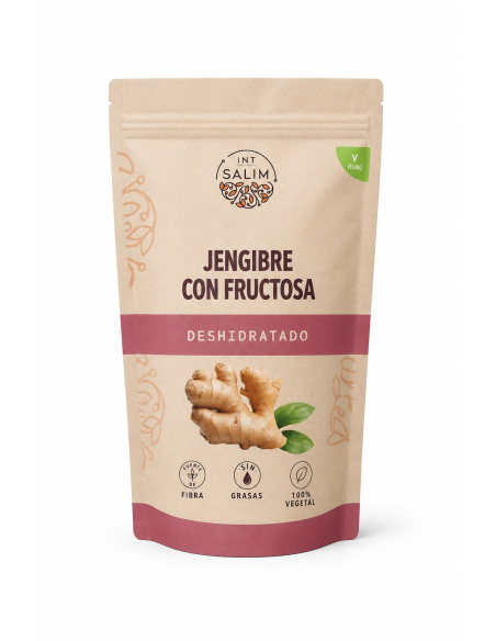 Int-Salim - JENGIBRE DESHIDRATADO CON FRUCTOSA 250 GR INT-SALIM