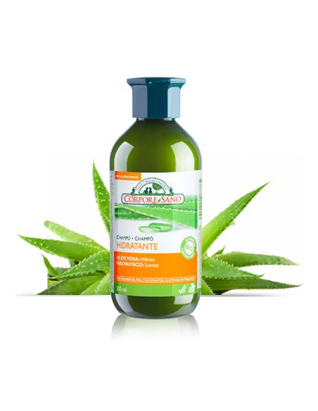 Corpore Sano - CHAMPU ALOE VERA Y MALVAVISCO 300 ML. (HIDRATANTE)
