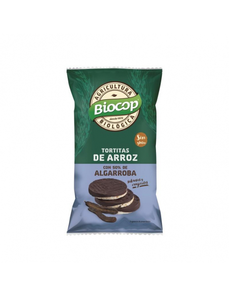 Biocop - CAJA DE TORTAS ARROZ ALGARROBA 12 X 100 GRS.
