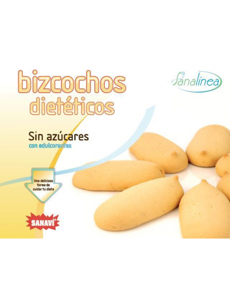 Sanavi - BIZCOCHOS DE VAINILLA SIN AZUCAR 150 GR.