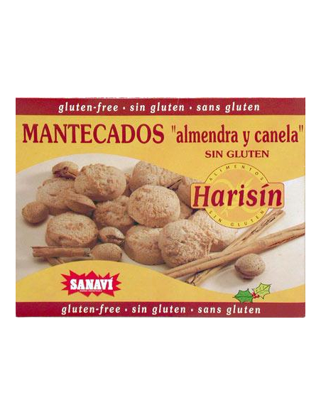 Sanavi - MANTECADOS ALMENDRA Y CANELA SIN GLUTEN 200 G
