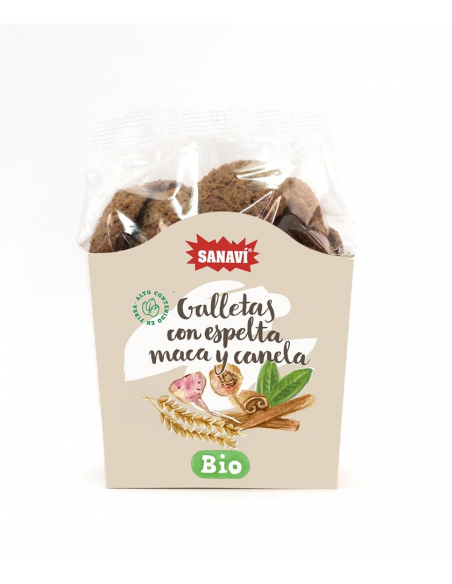 Sanavi - GALLETAS ESPELTA MACA Y CANELA 200 GRS.