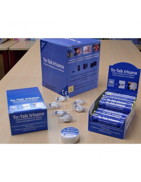 Irisana Íntima - TO-TAB TOALLITAS IRISANA ROLLO 10 UDS. 22X24 CM. 72.IR56.21 (Exp. 21 uds.)