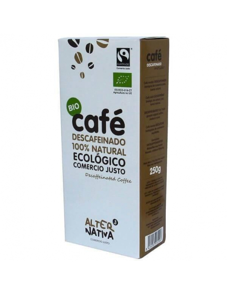 ALTERNATIVA 3 - CAFE DESCAFEINADO BIO 250 GRS. MOLIDO