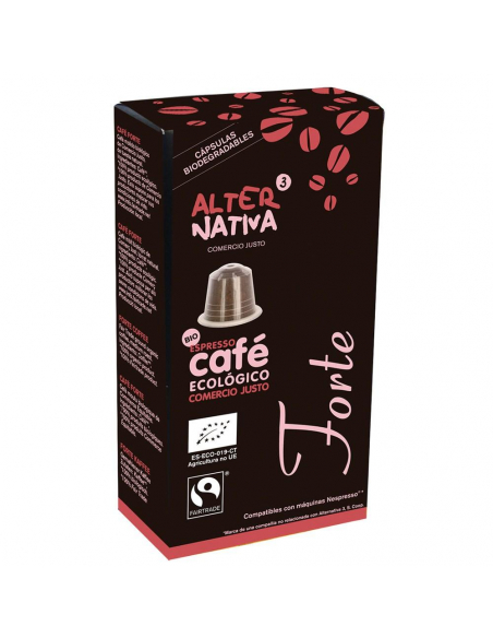 ALTERNATIVA 3 - CAPSULAS TUV CAFE FORTE BIO 10 UDS. 5 GRS.