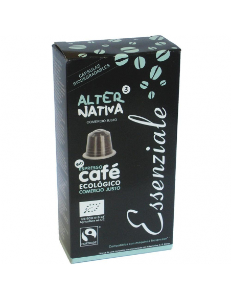 ALTERNATIVA 3 - CAPSULAS TUV CAFE ESSENZIALE BIO 10 UDS. 5 GRS.