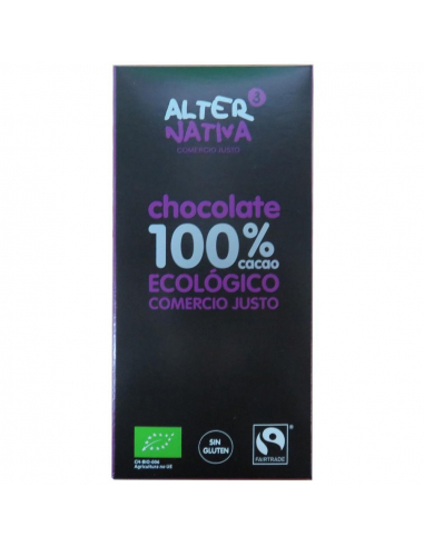 CHOCOLATE 100% CACAO BIO-FT. 80 GR.