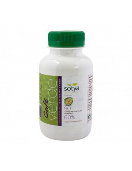 Sotya - CAFE VERDE + GARCINIA + CHITOSAN + CROMO 650 MG. 90 CAPSULAS
