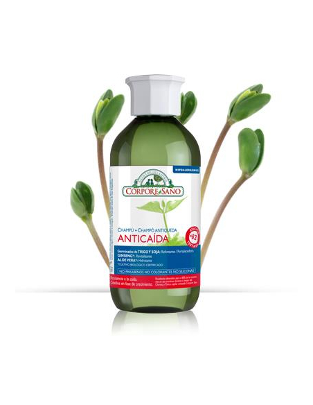 Corpore Sano - CHAMPU SOJA Y CEREALES ANTICAIDA 300 ML.