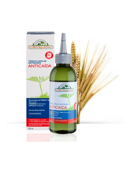 Corpore Sano - TONICO ANTICAIDA GERMEN TRIGO Y SOJA GINSENG, LUPULO 150 ML.