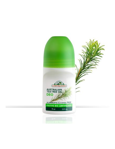 Corpore Sano - DESODORANTE ROLL-ON ARBOL TE AUSTRALIANO 75 ML.