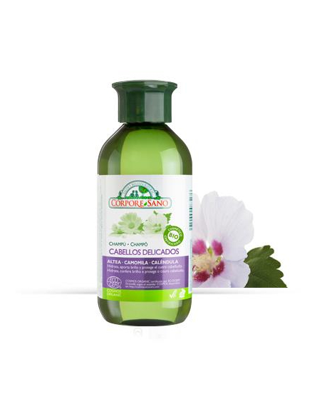 Corpore Sano - CHAMPU CABELLOS DELICADOS COSMOS 300 ML. ALTEA CAMOMILA CALENDULA
