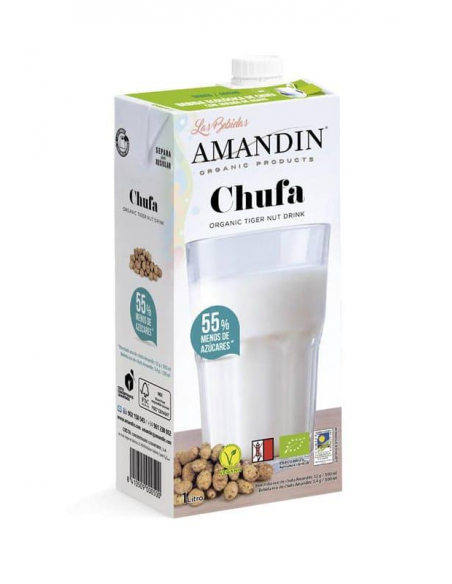 Amadin - CAJA BEBIDA ECO DE CHUFA CON AGAVE 6 X 1 L. AMANDIN