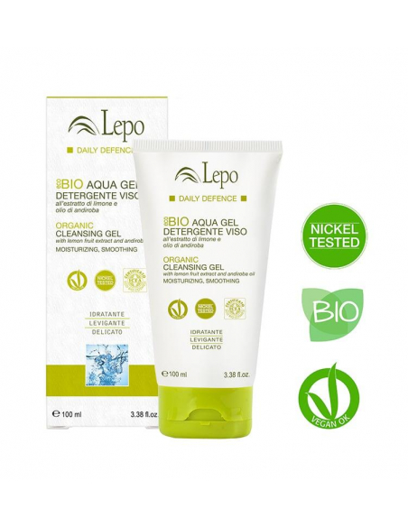 Lepo - ECOBIO AQUA GEL LIMPIADOR SUAVE PARA EL ROSTRO 100 ML.