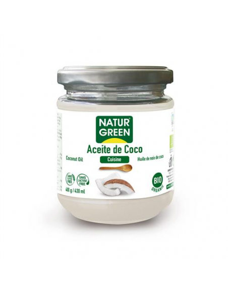 Naturgreen - NATURGREEN ACEITE DE COCO SUAVE (COCINA) 430 ML. BIO