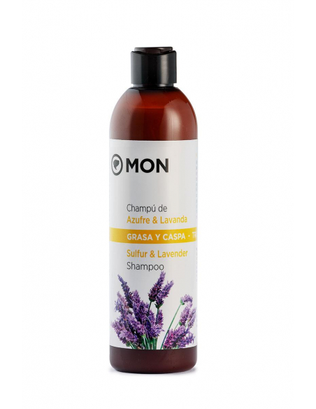 Mon Deconatur - CHAMPU AZUFRE & LAVANDA CABELLOS GRASOS Y CASPA 300 ML.