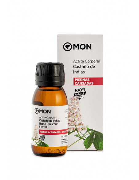 Mon Deconatur - ACEITE CORPORAL CASTAÑO INDIAS CIRCULATORIO 60 ML.