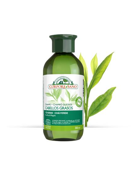 Corpore Sano - CHAMPU CABELLOS GRASOS COSMOS 300 ML.TE VERDE, TOMILLO, ORTIGA
