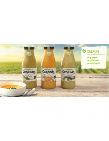 Ecológicos Cabezón - CREMA DE PUERRO (VICHISSOISSE) ECOLOGICA BOTELLA 500 ML.